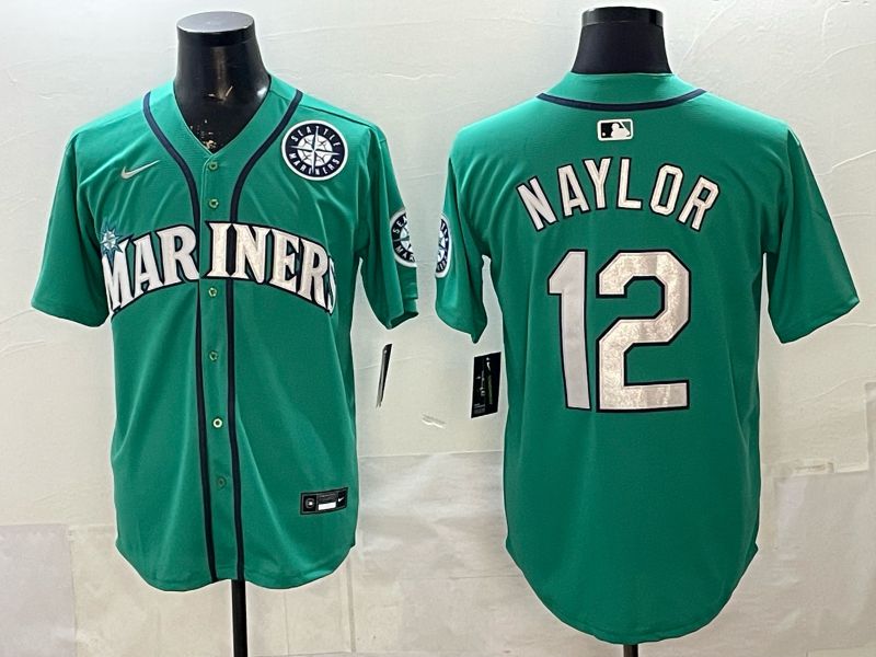 Men Seattle Mariners #12 Naylor Green Game 2026 Nike MLB Jersey style 03